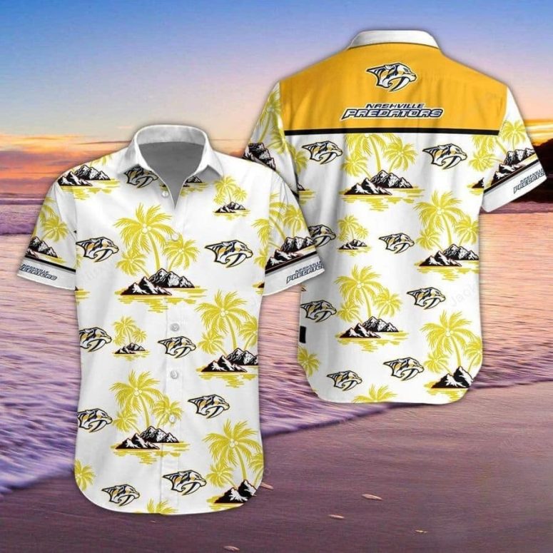 Nashville Predators Island Paradise Hawaiian Shirt Nashville Predators Island Paradise Hawaiian Shirt