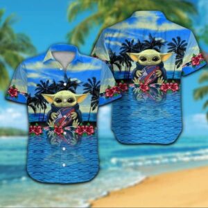New England Patriots Baby Yoda NFL Football Team Hawaiian Shirt