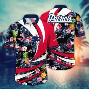 New England Patriots Colorful Summer NFL Football Team Hawaiian Shirt
