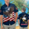 New England Patriots Eagle Hawaiian Shirt
