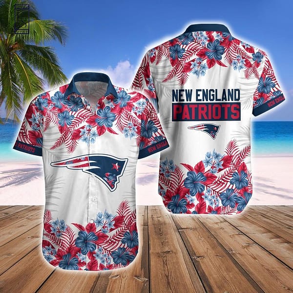 New England Patriots Peaceful Summer NFL Football Team Hawaiian Shirt New England Patriots Peaceful Summer NFL Football Team Hawaiian Shirt