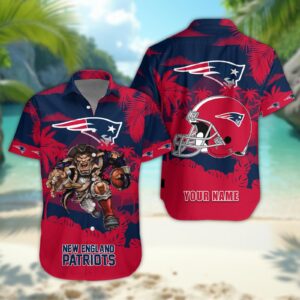 New England Patriots Personalized Hawaiian Shirt ??Custom Name