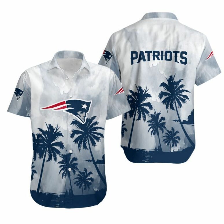New England Patriots Tropic Touch Hawaiian Shirt New England Patriots Tropic Touch Hawaiian Shirt