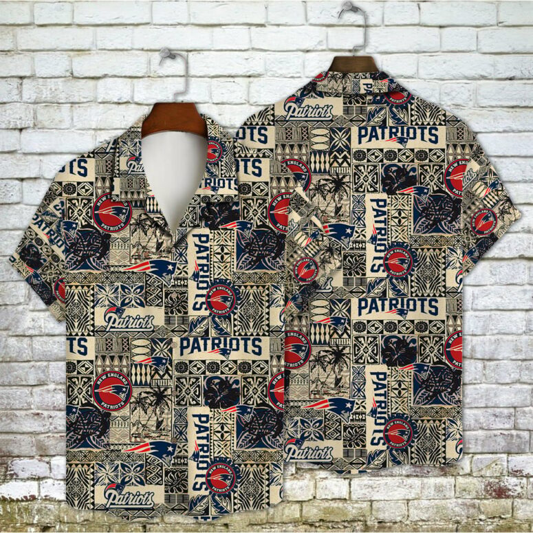 New England Patriots Tropical Touch Hawaiian Shirt New England Patriots Tropical Touch Hawaiian Shirt
