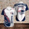 New England Patriots White Hawaiian Shirt