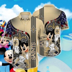 New Orleans Saints Americana Playmaker Hawaiian Shirt