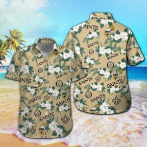 New Orleans Saints Blossom NFL Football Team Hawaiian Shirt