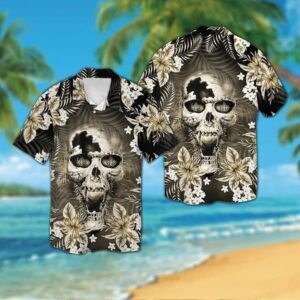 New Orleans Saints Calavera NFL Football Team Hawaiian Shirt