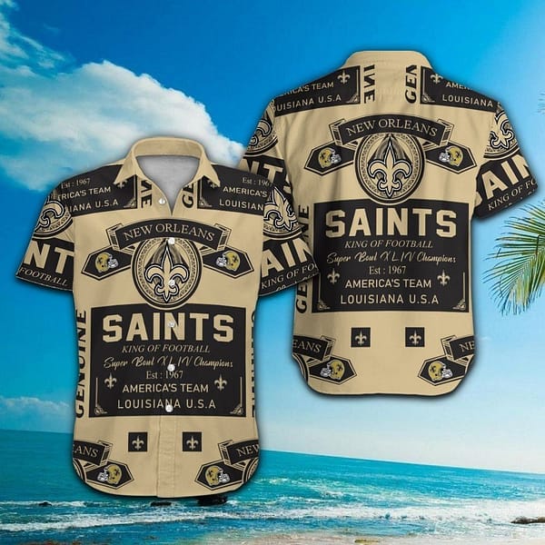 New Orleans Saints Est 1967 NFL Football Team Hawaiian Shirt New Orleans Saints Est 1967 NFL Football Team Hawaiian Shirt