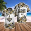 New Orleans Saints Floral NFL Football Team Hawaiian Shirt