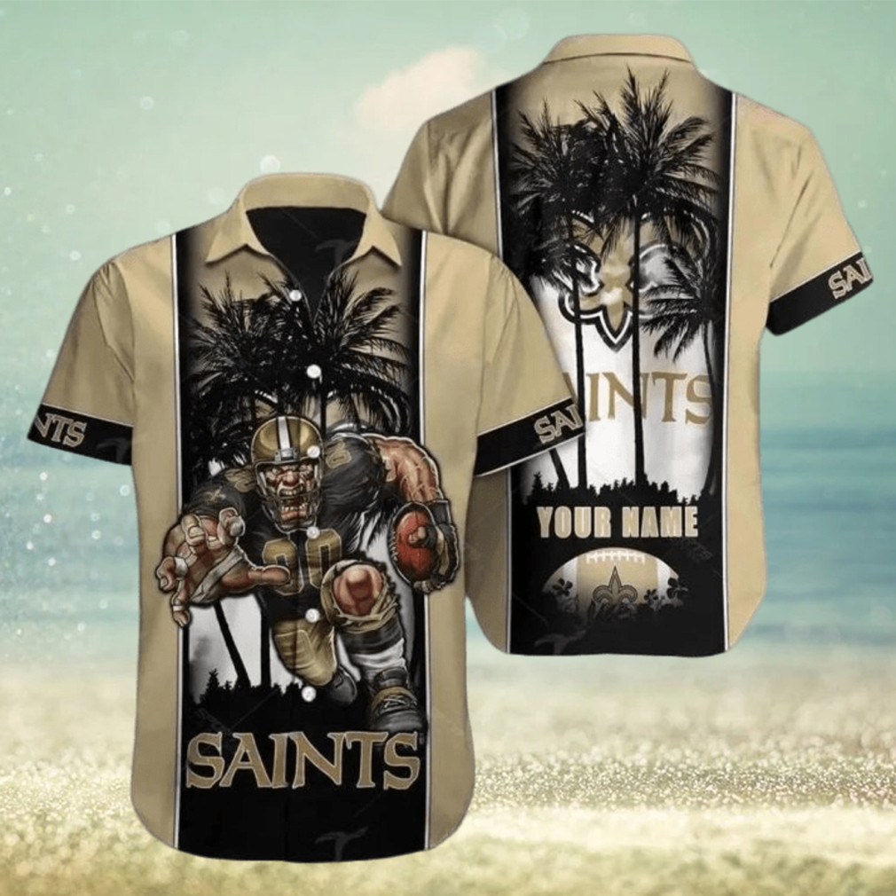 New Orleans Saints Football Custom Name Print Hawaiian Shirt New Orleans Saints Football Custom Name Print Hawaiian Shirt