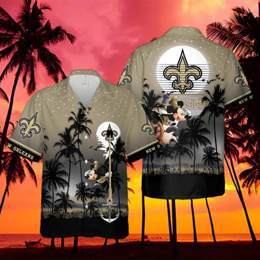 New-Orleans-Saints-Mickey-And-Beach-Night-Hawaiian-Shirt-1