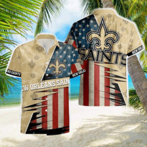 New Orleans Saints NFL Flag Beach Holiday Hawaiian Shirt