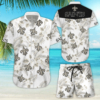 New Orleans Saints Tropical Crest Combo Hawaiian Shirt