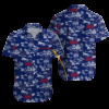New York Giants Coastal Sketch Hawaiian Shirt
