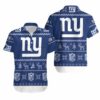 New York Giants Festive Knits Hawaiian Shirt