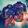 New York Giants Pink Flamingo NFL Football Team Hawaiian Shirt
