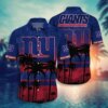 New York Giants Sunset Palms Hawaiian Shirt