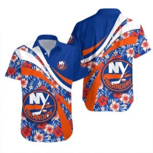 New York Islanders Floral Breeze Hawaiian Shirt