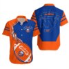 New York Islanders Football Fusion Hawaiian Shirt