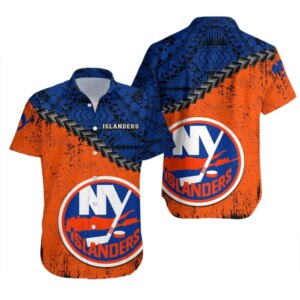 New York Islanders Tribal Vibe Hawaiian Shirt