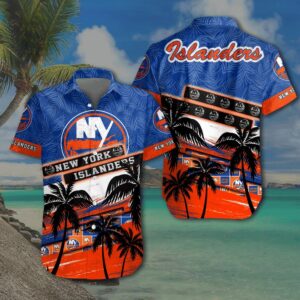 New York Islanders Tropical Paradise Hawaiian Shirt