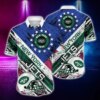 New York Jets And Rugby Helmet Hawaiian Shirt