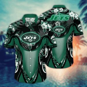 New York Jets Basic V1 NFL Football Team Hawaiian Shirt