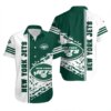 New York Jets Bold Stripes Hawaiian Shirt
