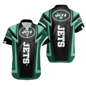 New York Jets Dynamic Stripe Hawaiian Shirt