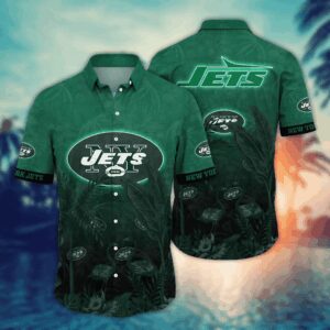 New York Jets Flamingo NFL Football Team Hawaiian Shirt