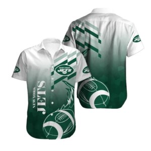 New York Jets Gradient Power Hawaiian Shirt