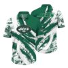 New York Jets Green Breeze Hawaiian Shirt