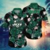 New York Jets Midnight Bloom Hawaiian Shirt