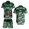 New York Jets Palm Drift Hawaiian Shirt