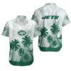 New York Jets Palm Tree NFL Football Team Hawaiian Shirt