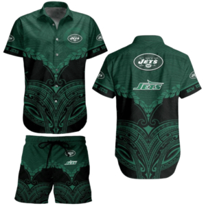 New York Jets Polynesian Pride Hawaiian Shirt
