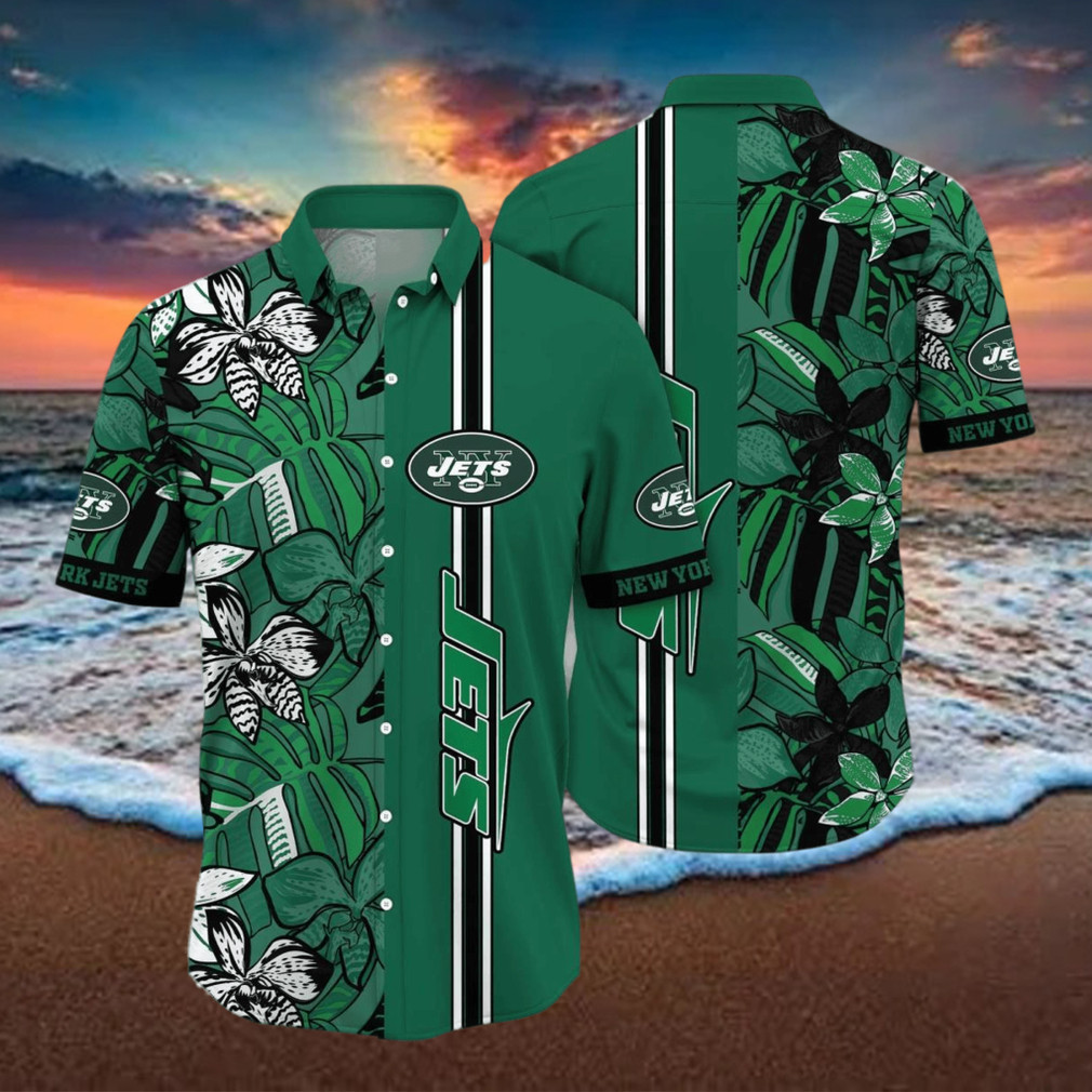 New York Jets Special Floral Unique Hawaiian Shirt New York Jets Special Floral Unique Hawaiian Shirt