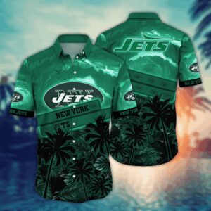 New York Jets Summer Sky NFL Football Team Hawaiian Shirt