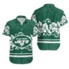 New York Jets Tropical Hibiscus Hawaiian Shirt