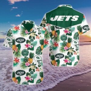 New York Jets Tropical Vibes Hawaiian Shirt