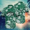 New York Jets White Flora NFL Football Team Hawaiian Shirt