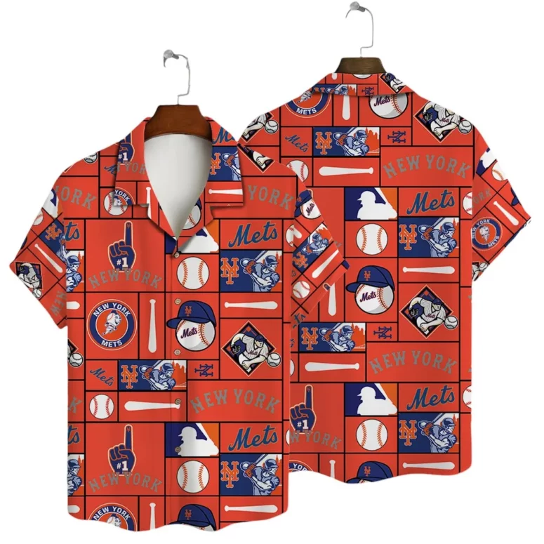 New York Mets Sunset Beach Hawaiian Shirt New York Mets Sunset Beach Hawaiian Shirt
