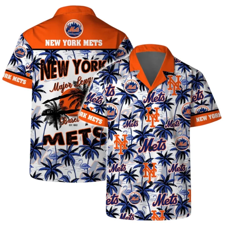 New York Mets Tropic Stars Hawaiian Shirt New York Mets Tropic Stars Hawaiian Shirt