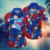 New York Rangers Bold Bloom Hawaiian Shirt