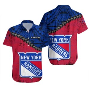 New York Rangers Island Vibes Hawaiian Shirt