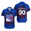 New York Rangers Personalized Splash Hawaiian Shirt