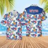 New York Rangers Tropical Pineapple Hawaiian Shirt