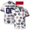 New York Yankees Personalized Name Number Fan Hawaiian Shirt