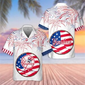 New York Yankees Stars Stripes Celebration Hawaiian Shirt